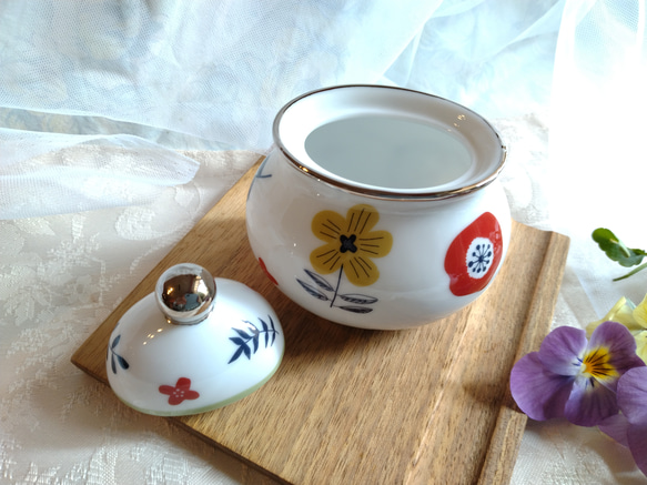 【珈琲ポット＆シュガーポット＆クリーマー】北欧柄3点セット 9枚目の画像