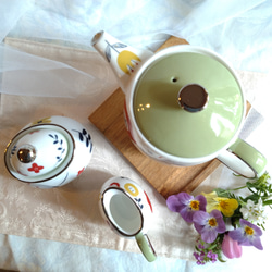 【珈琲ポット＆シュガーポット＆クリーマー】北欧柄3点セット 17枚目の画像