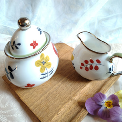 【珈琲ポット＆シュガーポット＆クリーマー】北欧柄3点セット 15枚目の画像