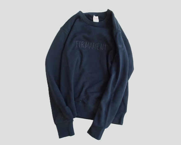 2カラー刺繍9.7オンススウェットトレーナー＜FIRMAMENT＞ 4枚目の画像