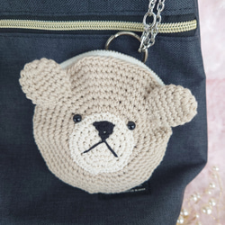 小物入れになる　くまちゃん　バックチャームポーチ 11枚目の画像