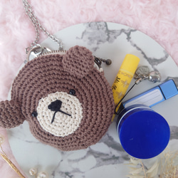 小物入れになる　くまちゃん　バックチャームポーチ 8枚目の画像