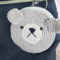 小物入れになる　くまちゃん　バックチャームポーチ 12枚目の画像