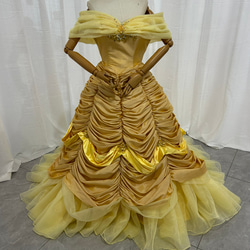 パーティードレス 優雅 Vネック オフホワイト クレープ生地 美しい  