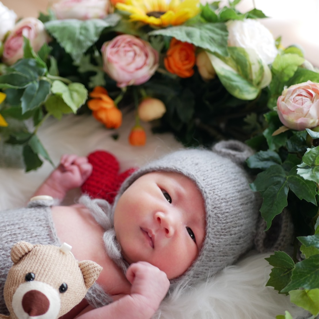 【ライトプラン：ビタミンオレンジ】ニューボーンフォトセットレンタル｜撮影セット｜新生児