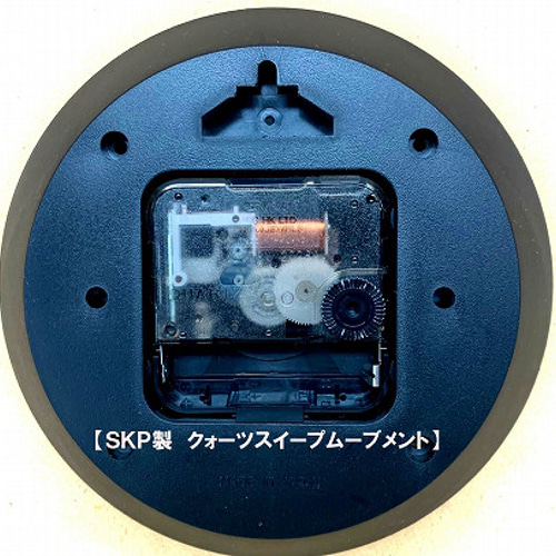 日本製 天然木 角型 レトロ掛け時計 QL696_AN 「スクエア」 掛け時計