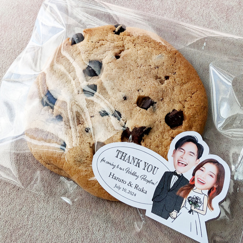 ウェディング サンキューシール 結婚式 プチギフト 写真 ステッカー 名