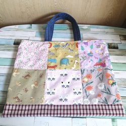 ハンドメイド　パッチワーク　ベビーキルト　ブランケット　ダークカラー IMG_3224.jpg