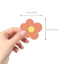 送料無料☆ フラワー シール ステッカー 100枚 2枚目の画像