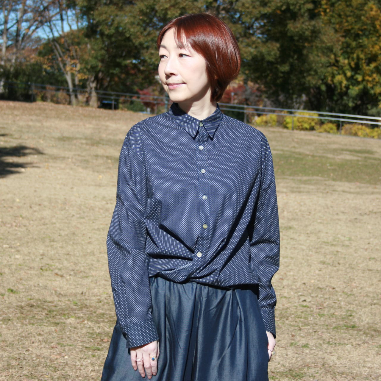 スーペリア オーガニックコットン semori 刺繍 シャツ&カシュクールシャツ BL-106