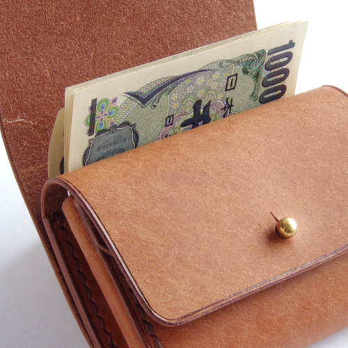 ○ころりんこ 三つ折り財布 本革 イタリアンレザー マルゴー 三