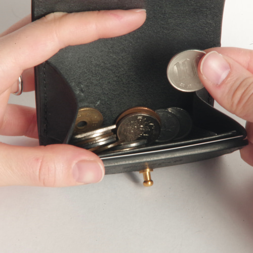 ○ころりんこ 三つ折り財布 本革 イタリアンレザー マルゴー 三つ折り