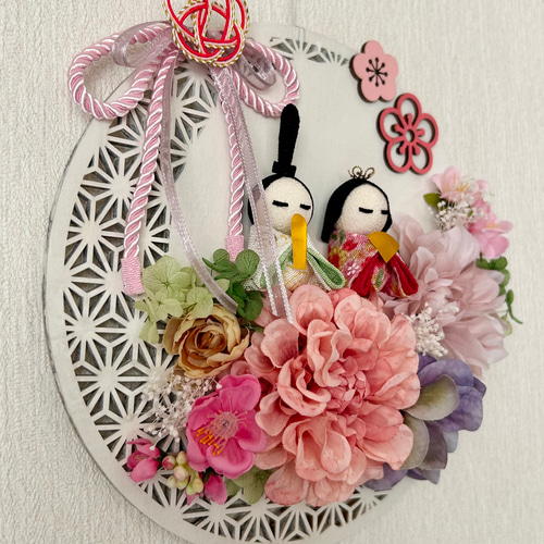 ひな祭り壁飾り✿桃の節句 壁掛けアレンジ✿ ギフト♡ 春