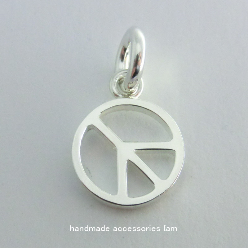 受注生産商品　ピースマークペンダント　シルバー925 　IP0676