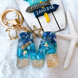 一目惚れ♥️ 冬でも海を感じれる イニシャル 出産祝い 誕生日