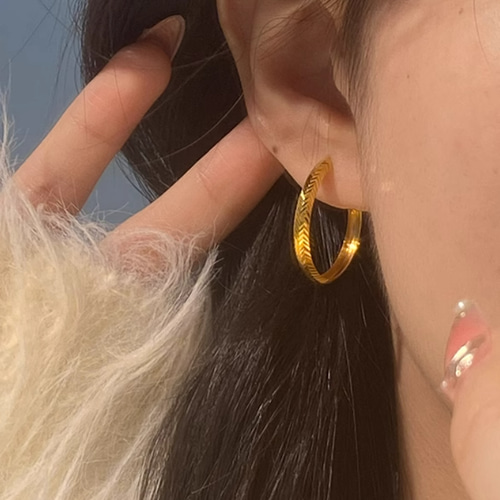 24K(両耳)K24純金彫刻フープピアス直径2.4cm24金ピアス24K純金 24K(両耳)K24純金彫刻フープピアス直径2.4cm24金ピアス24K純金