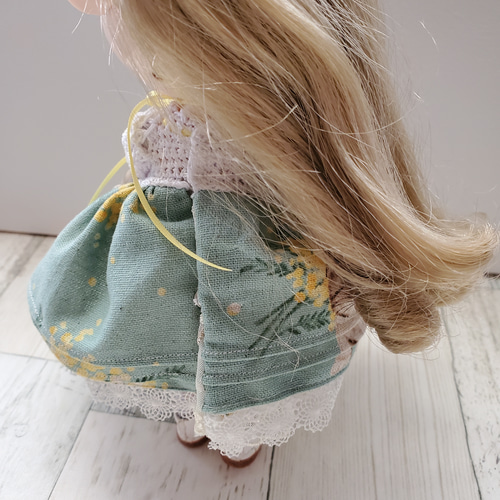 専用　みもざ　ミニドール　ハンドメイド　ぬいぐるみ　国際女性デー　ブライス ミディブライス モンストドールサイズ 受注生産 猫とミモザ柄 その他