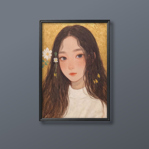 絵画 | イラストポスター 614☆ 【可愛い女の子】 絵画 アカザ麦 通販