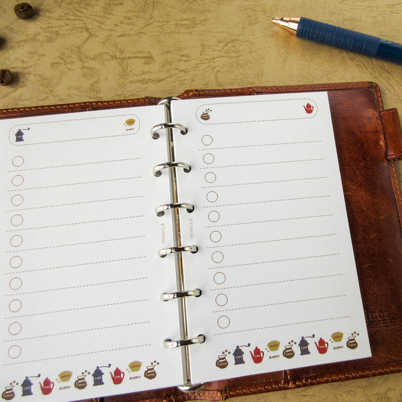 【品番：M6-26】ミニ6サイズ / リストリフィル：システム手帳リフィル 6枚目の画像