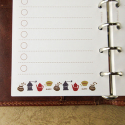 【品番：M6-26】ミニ6サイズ / リストリフィル：システム手帳リフィル 4枚目の画像