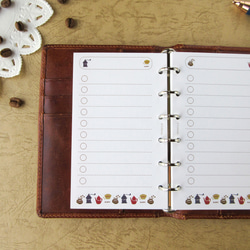 【品番：M6-26】ミニ6サイズ / リストリフィル：システム手帳リフィル 2枚目の画像