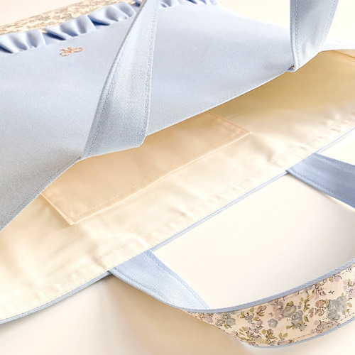 3点セット】Libertyリバティ入園入学グッズ＊ブルー＊クラシカル