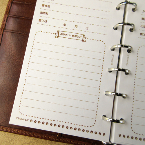 品番：M6-27】ミニ6サイズ / 読書ログリフィル：システム手帳リフィル