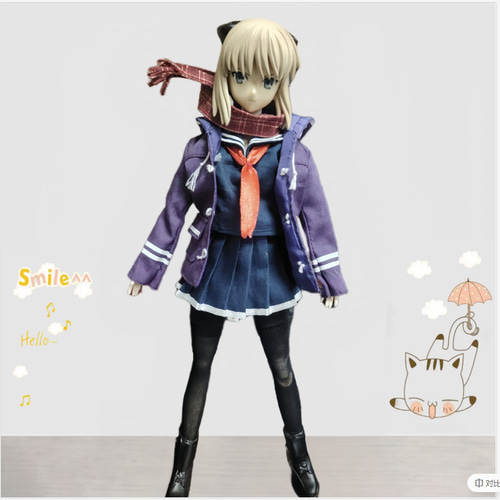 ドール服のオーダーメイド 1/8,1/6BJD GSCねんどろいど オビツ22