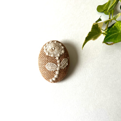 ミナペルホネン リールキーホルダー 刺繍 キーリング chardon