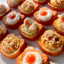 〈3点SET〉ミニチュアフード　アニマルトースト　たまご3兄弟 3枚目の画像