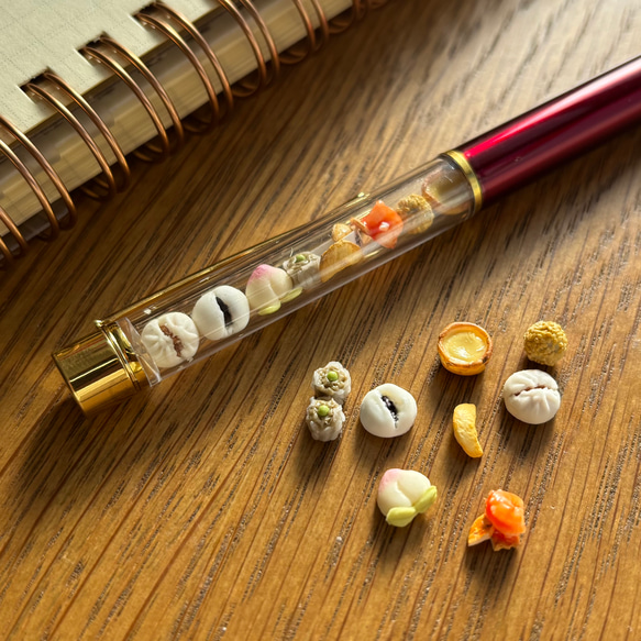 【1月新作】ほかほか＊ミニチュア中華点心ボールペン 1枚目の画像