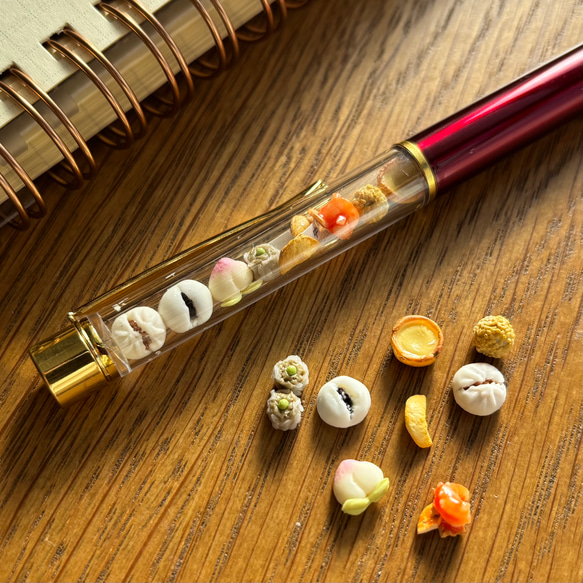 【1月新作】ほかほか＊ミニチュア中華点心ボールペン 2枚目の画像