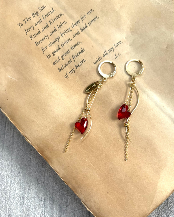 4color！"甘くない♡" 大人ハート ピアス/イヤリング⑅*॰ॱ 1枚目の画像