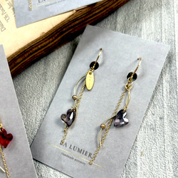 4color！"甘くない♡" 大人ハート ピアス/イヤリング⑅*॰ॱ 5枚目の画像