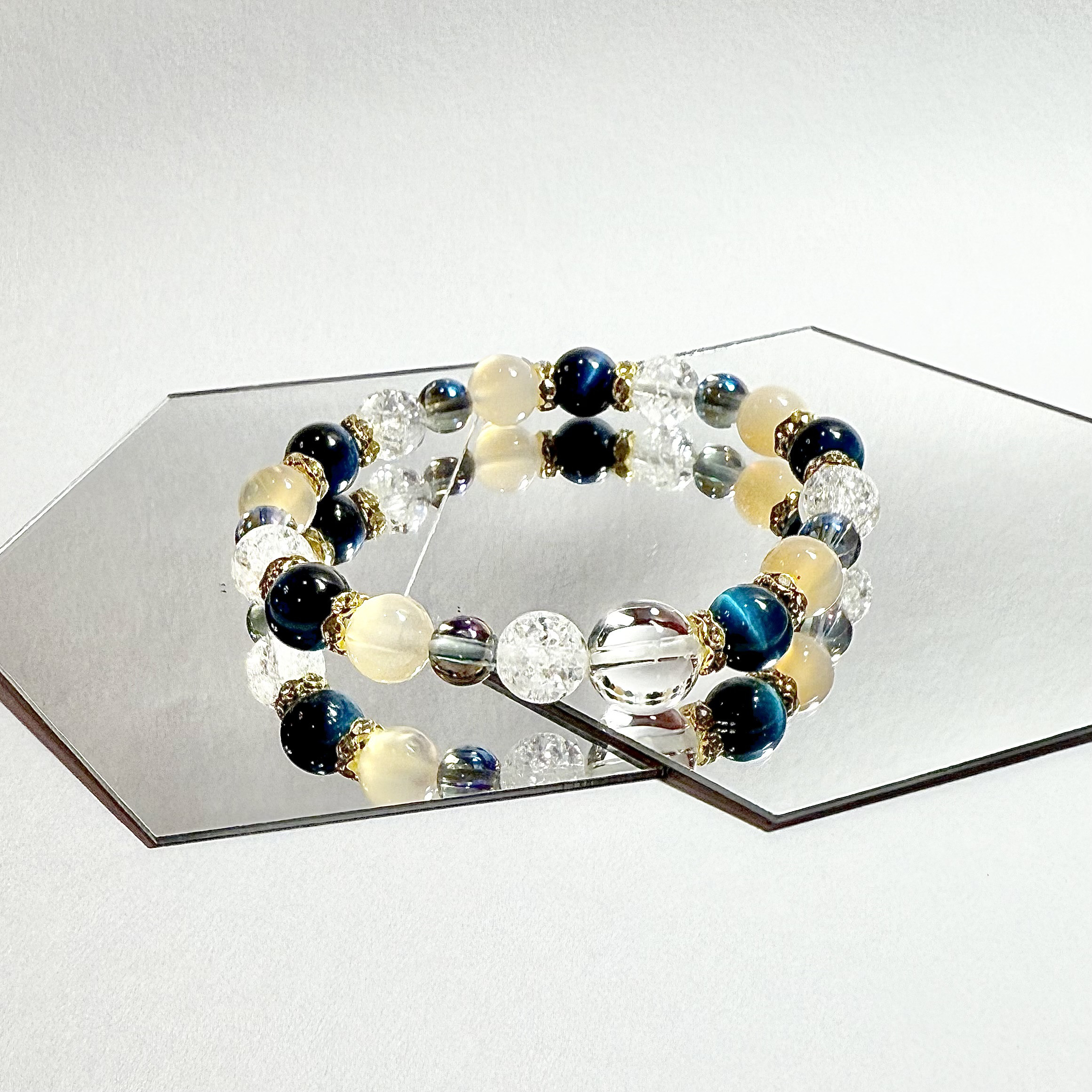 大好評⭐︎手相鑑定+1000円】ブルーグリーンタイガーアイの青い光沢は