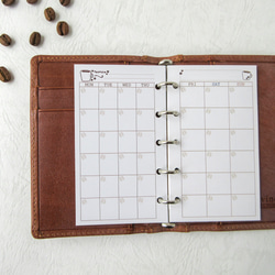 【品番：M5-02】M5サイズ / マンスリーリフィル：システム手帳リフィル 2枚目の画像