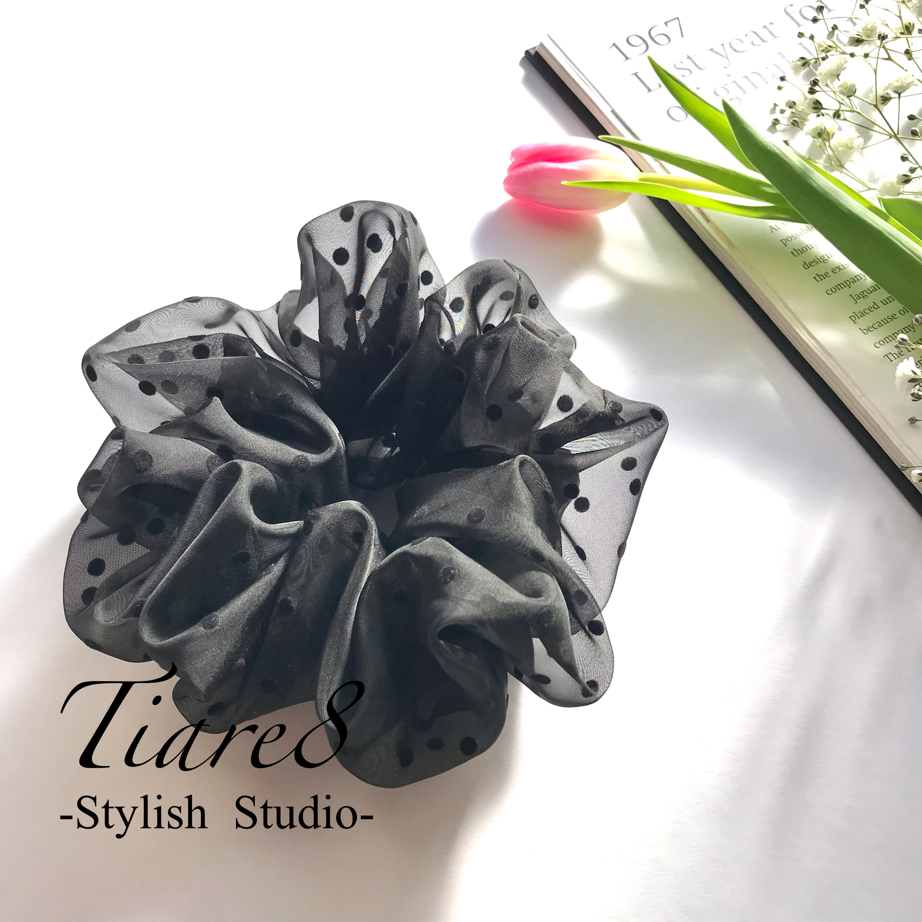 大人 ファッション 【お値下げ】新作Dior ブラックハート型シュシュ