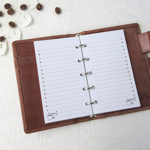 Saving リフィル ロミロミ♡ 品番：M5-08】M5サイズ / 横罫リフィル：システム手帳リフィル 手帳