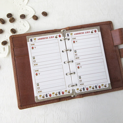 早い者勝ち　韓国　バインダー　貯金　M5 ブラウン　リフィル　手帳 品番：M5-16】M5サイズ / 診療記録リフィル：システム手帳リフィル