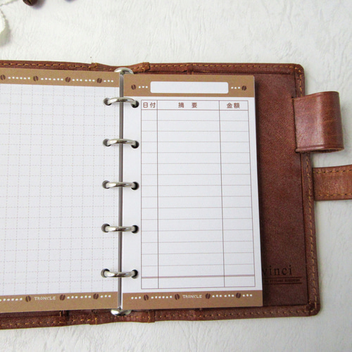 品番：M5-14】M5サイズ / マネーログリフィル：システム手帳リフィル