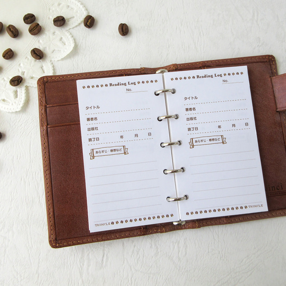 品番：M5-17】M5サイズ / 読書ログリフィル：システム手帳リフィル