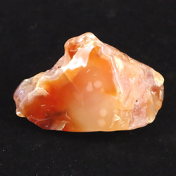 島根県 花仙山 めのう 瑪瑙 原石 磨き ディレクトリーカード付 52.2g