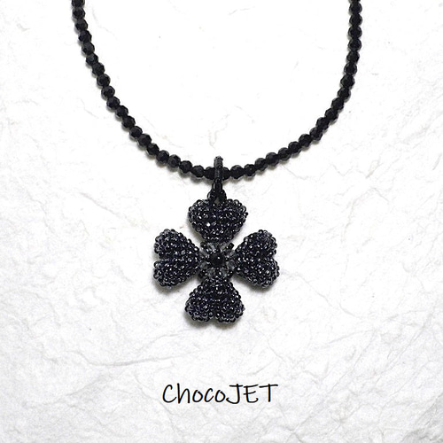 黒蝶貝 ローズゴールド クローバーネックレス　黒　ネックレス　クローバー　花 paf-mofn01wsrds.jpg?fitin=720:720