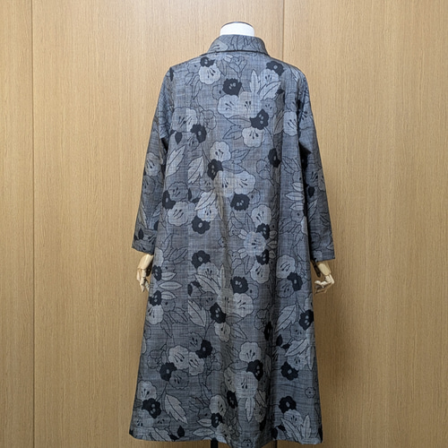 SOLD 着物リメイク ワンピース 大島紬 L〜LL ワンピース さらあお 通販