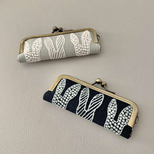 ミナペルホネン　ポンピアのスタンドポーチ ちいさいひきだしポーチ / ミナ ペルホネン soda water