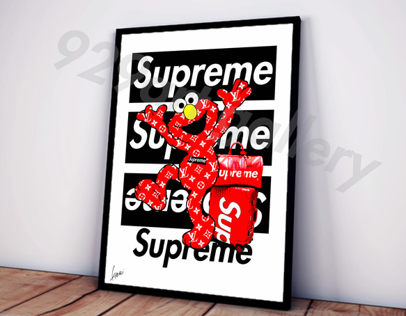 SUPREME type☆オマージュアートインテリアポスター#143☆シュプリーム