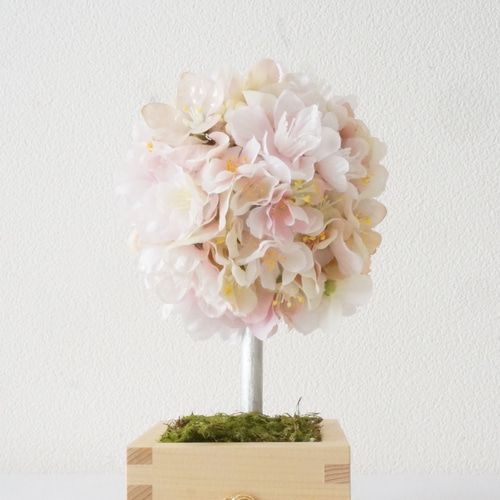 Creema限定】春・桜さくら〜フラワートピアリー〜 アートフラワー