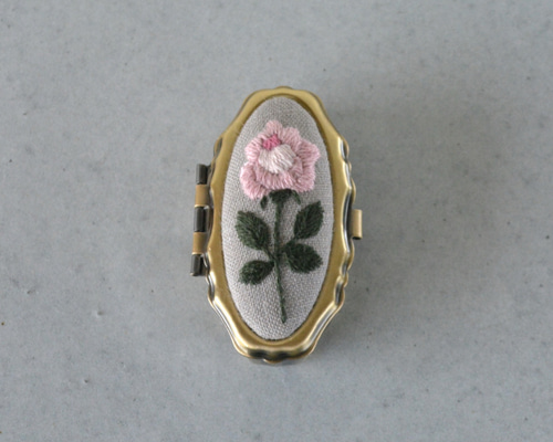 ローズ 刺繍 ピルケース アクセサリーケース その他ケース