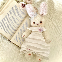 テディうさぎ 甘えたさんのふわふわうさぎちゃん テディベア