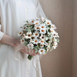 完成品ブーケ]クリスマスリースブーケ ブートニア付き アーティ